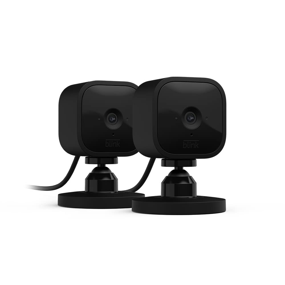 Blink Mini – Compact indoor plug-in smart security camera, 1080p HD video, night vision, motion detection, two-way audio, easy set up, Works with Alexa – 1 camera (White) - متجر الجيل العربي الرقمي