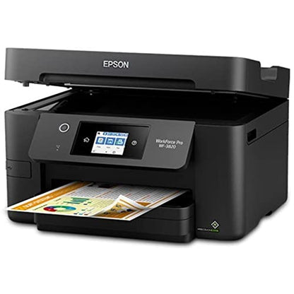 Epson® Workforce® Pro WF-3820 Wireless Color Inkjet All-in-One Printer, Black Large - متجر الجيل العربي الرقمي