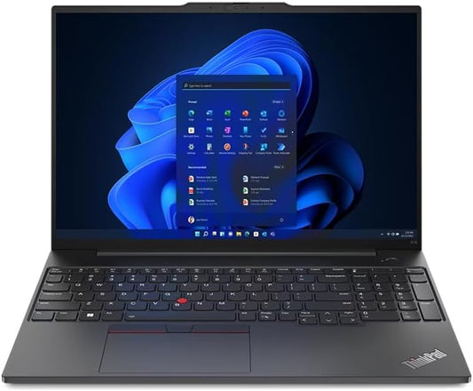 Lenovo ThinkPad E16 Gen 1 Intel Core i7 1355U 8GB RAM 512GB SSD 16″ WUXGA Display NVIDIA® GeForce MX550 2GB GDDR6 Graphics Windows 11 (Upgraded) - متجر الجيل العربي الرقمي