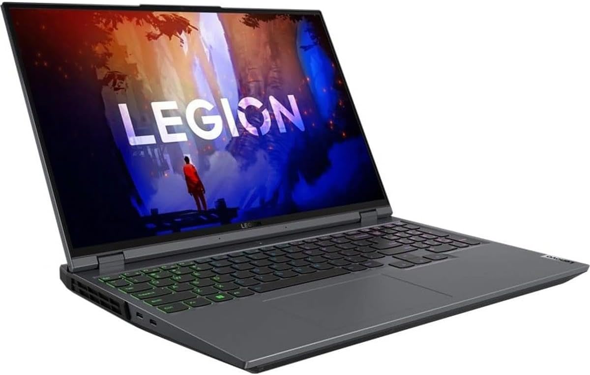 Lenovo Lenovo Legion 5 Pro 16ARH7H 16" Gaming Notebook Computer, AMD Ryzen 7 6800H, 16GB RAM, 1TB SSD, NVIDIA GeForce RTX 3070Ti, Windows 11 Home, Storm Grey - متجر الجيل العربي الرقمي
