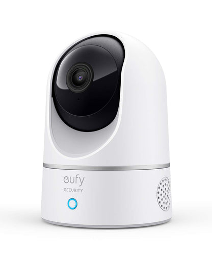 eufy Security Indoor Cam E220, Pan & Tilt, Indoor Security Camera, 2K - 3 MP Wi-Fi Plug-in, Voice Assistant Compatibility, Night Vision, Motion Tracking, HomeBase 3 Compatible, Motion Only Alert - متجر الجيل العربي الرقمي
