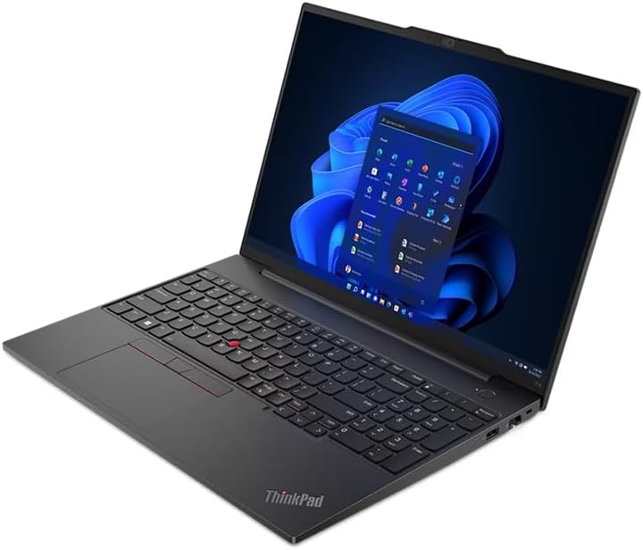Lenovo ThinkPad E16 Gen 1 Intel Core i7 1355U 8GB RAM 512GB SSD 16″ WUXGA Display NVIDIA® GeForce MX550 2GB GDDR6 Graphics Windows 11 (Upgraded) - متجر الجيل العربي الرقمي