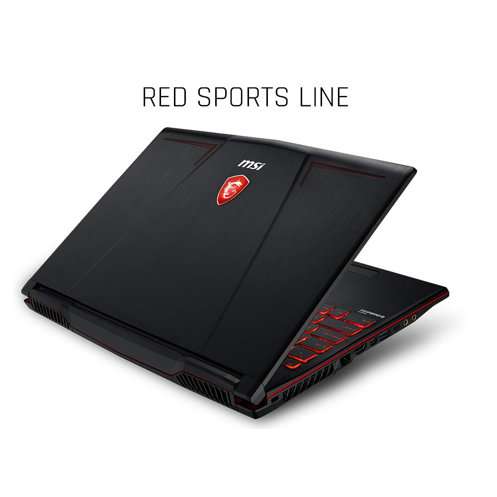 MSI GP63 Leopard-077 15.6" Performance Gaming Laptop i7-8750H (6 cores), NVIDIA GeForce GTX 1060 6G, 256GB NVMe SSD + 1TB HDD, 16GB RAM, Win 10, VR Ready, RGB KB - متجر الجيل العربي الرقمي