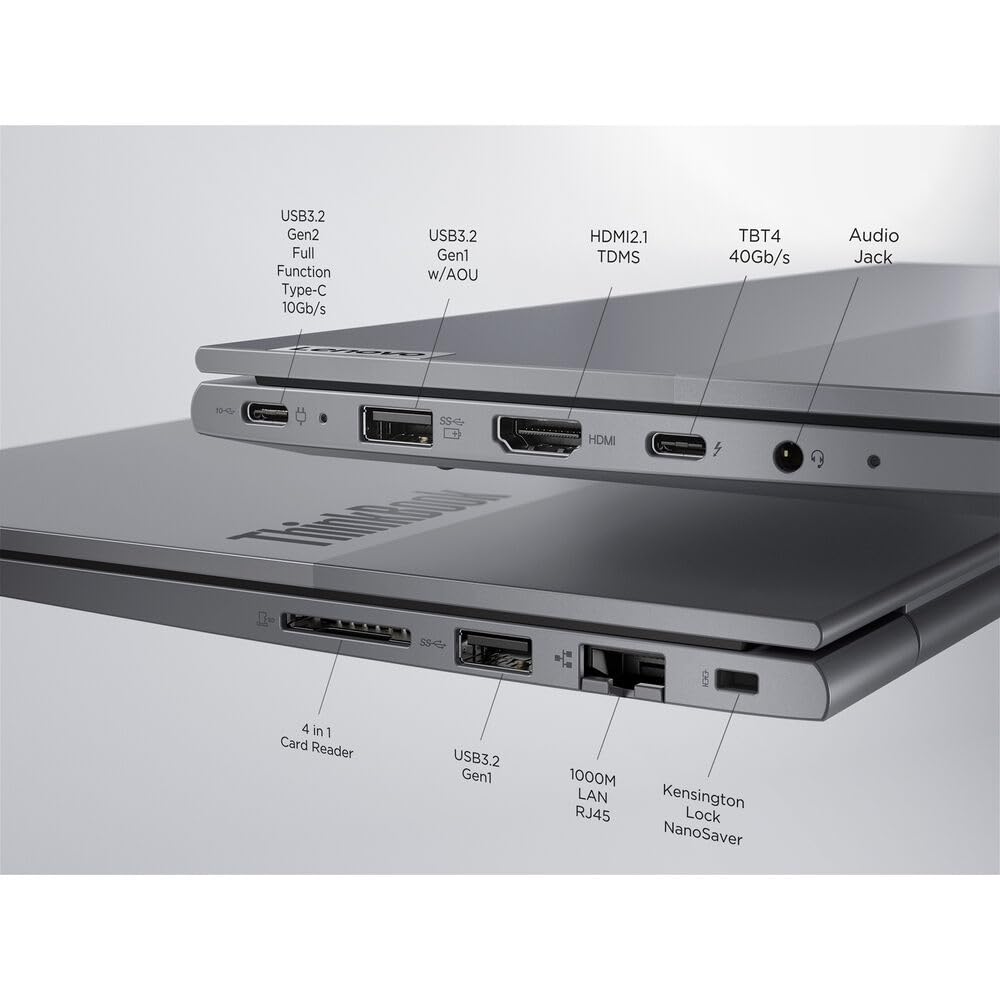 Lenovo 2023 ThinkPad T14 G3 14" WUXGA IPS Touch Laptop 12-Core Intel i7-1260P Iris Xe Graphics 48GB DDR4 2TB NVMe SSD WIFI 6E RJ45 HDMI Thunderbolt4 Fingerprint Backlit Windows 10 Pro w/RE USB - متجر الجيل العربي الرقمي