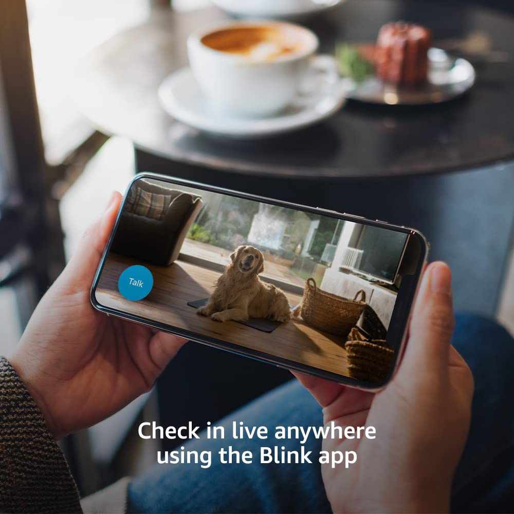 Blink Mini – Compact indoor plug-in smart security camera, 1080p HD video, night vision, motion detection, two-way audio, easy set up, Works with Alexa – 1 camera (White) - متجر الجيل العربي الرقمي