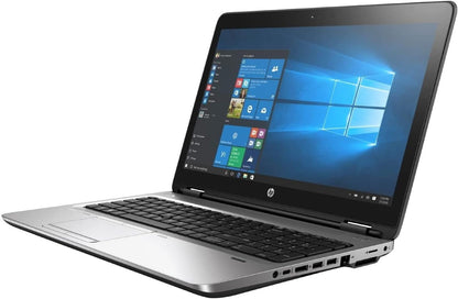 HP ProBook 650 G3 15.6"" HD, Core i5-7200U 2.5GHz, 16GB RAM, 256GB SSD, Windows 10 Pro 64Bit, CAM, Black (Renewed) - متجر الجيل العربي الرقمي