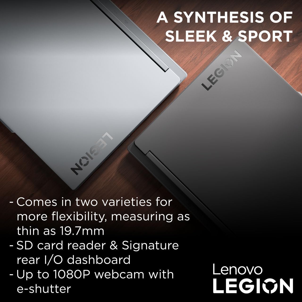 Lenovo Legion Slim 5 16IRH8 AI Gaming Laptop, 16"WQXGA 165Hz Display, Intel Core I7-13700H, 16GB RAM, 512GB SSD, NVIDIA GeForce RTX 4050 6GB GDDR6, Win11, Eng-Arabic RGB, Storm Grey - [82YA005RAX] - متجر الجيل العربي الرقمي