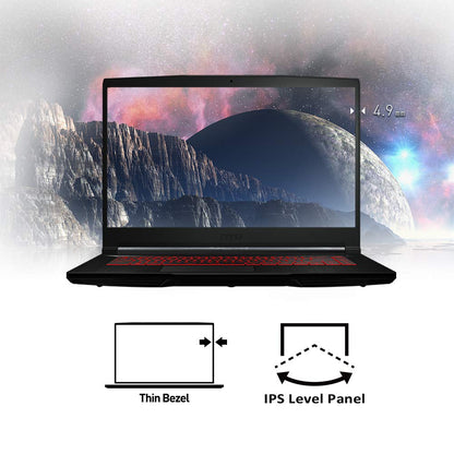 MSI GF65 Thin 9SD-004 15.6" 120Hz Gaming Laptop Intel Core i7-9750H GTX1660Ti 16GB 512GB NVMe SSD Win10Home - متجر الجيل العربي الرقمي