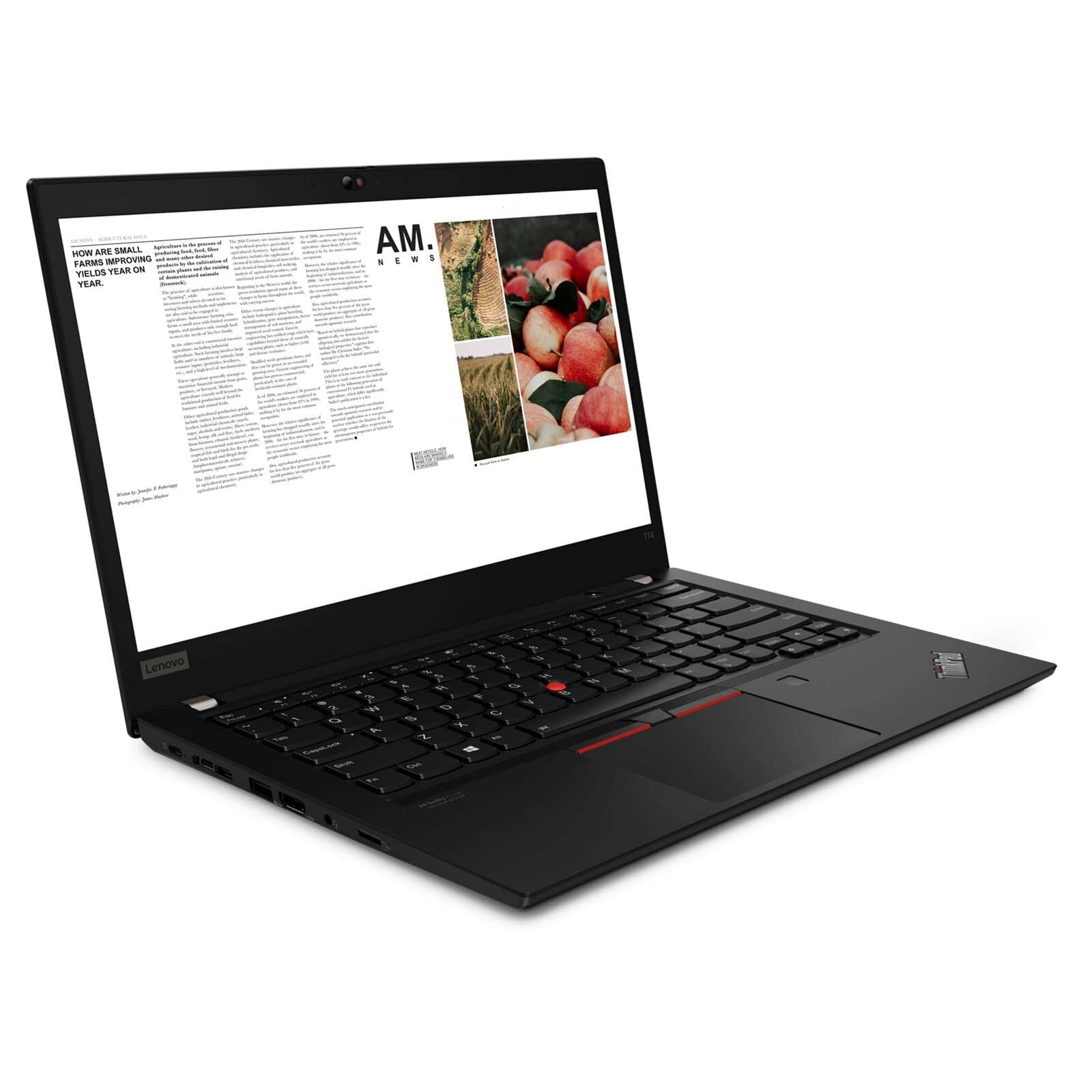 Lenovo 2023 ThinkPad T14 G3 14" WUXGA IPS Touch Laptop 12-Core Intel i7-1260P Iris Xe Graphics 48GB DDR4 2TB NVMe SSD WIFI 6E RJ45 HDMI Thunderbolt4 Fingerprint Backlit Windows 10 Pro w/RE USB - متجر الجيل العربي الرقمي