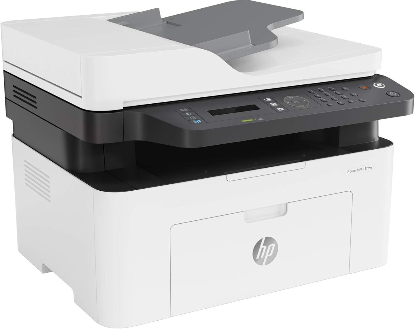 HP Laser MFP 137fnw Printer - Print, Copy, Scan, Fax - Black and white, Printer for Small Medium Business [4ZB84A] - متجر الجيل العربي الرقمي