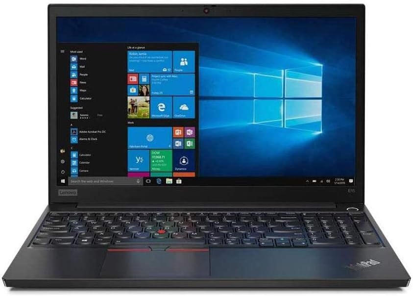 Lenovo ThinkPad E15 15.6” Full HD IPS 1920 x 1080 Laptop, Core i5-10210U, 256 GB SSD, 8GB Ram, Win 10 Pro 64-bit - متجر الجيل العربي الرقمي