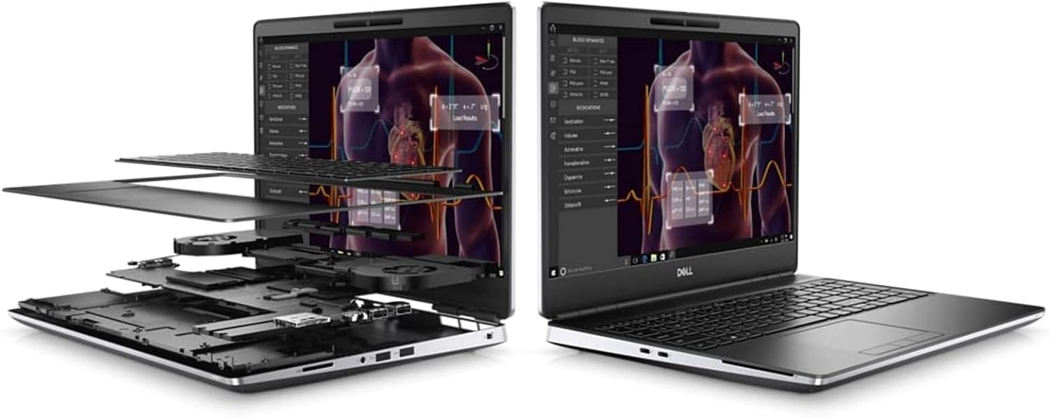 Dell Precision 7550 Laptop 15.6 - Intel Core i7 10th Gen - i7-10850H - Six Core 5.1Ghz - 1TB SSD - 32GB RAM - 1920x1080 FHD - Windows 10 Pro (Renewed) - متجر الجيل العربي الرقمي