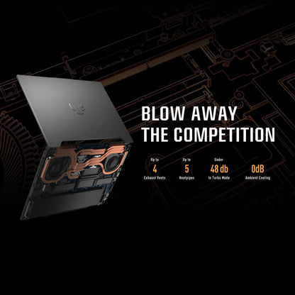 ASUS TUF Dash 15 (2022) Gaming Laptop, 15.6" 144Hz FHD Display, Intel Core i7-12650H, GeForce RTX 3060, 16GB DDR5, 512GB SSD, Thunderbolt 4, Windows 11 Home, Off Black, FX517ZM-AS73 - متجر الجيل العربي الرقمي