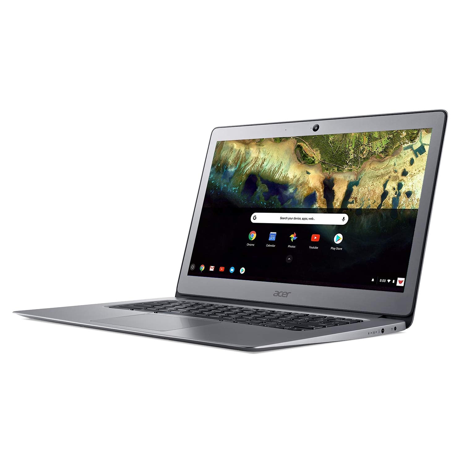 Acer Chromebook 14, Celeron N3160, 14" Full HD, 4GB LPDDR3, 16GB eMMC, CB3-431-C9W7 Bundle, Silver - متجر الجيل العربي الرقمي