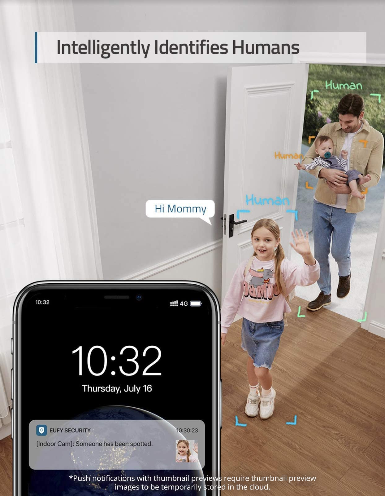 eufy Security Indoor Cam E220, Pan & Tilt, Indoor Security Camera, 2K - 3 MP Wi-Fi Plug-in, Voice Assistant Compatibility, Night Vision, Motion Tracking, HomeBase 3 Compatible, Motion Only Alert - متجر الجيل العربي الرقمي