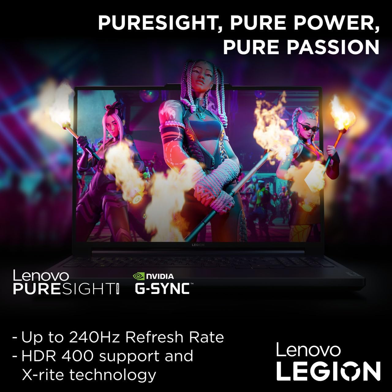 Lenovo Legion Slim 5 16IRH8 AI Gaming Laptop, 16"WQXGA 165Hz Display, Intel Core I7-13700H, 16GB RAM, 512GB SSD, NVIDIA GeForce RTX 4050 6GB GDDR6, Win11, Eng-Arabic RGB, Storm Grey - [82YA005RAX] - متجر الجيل العربي الرقمي