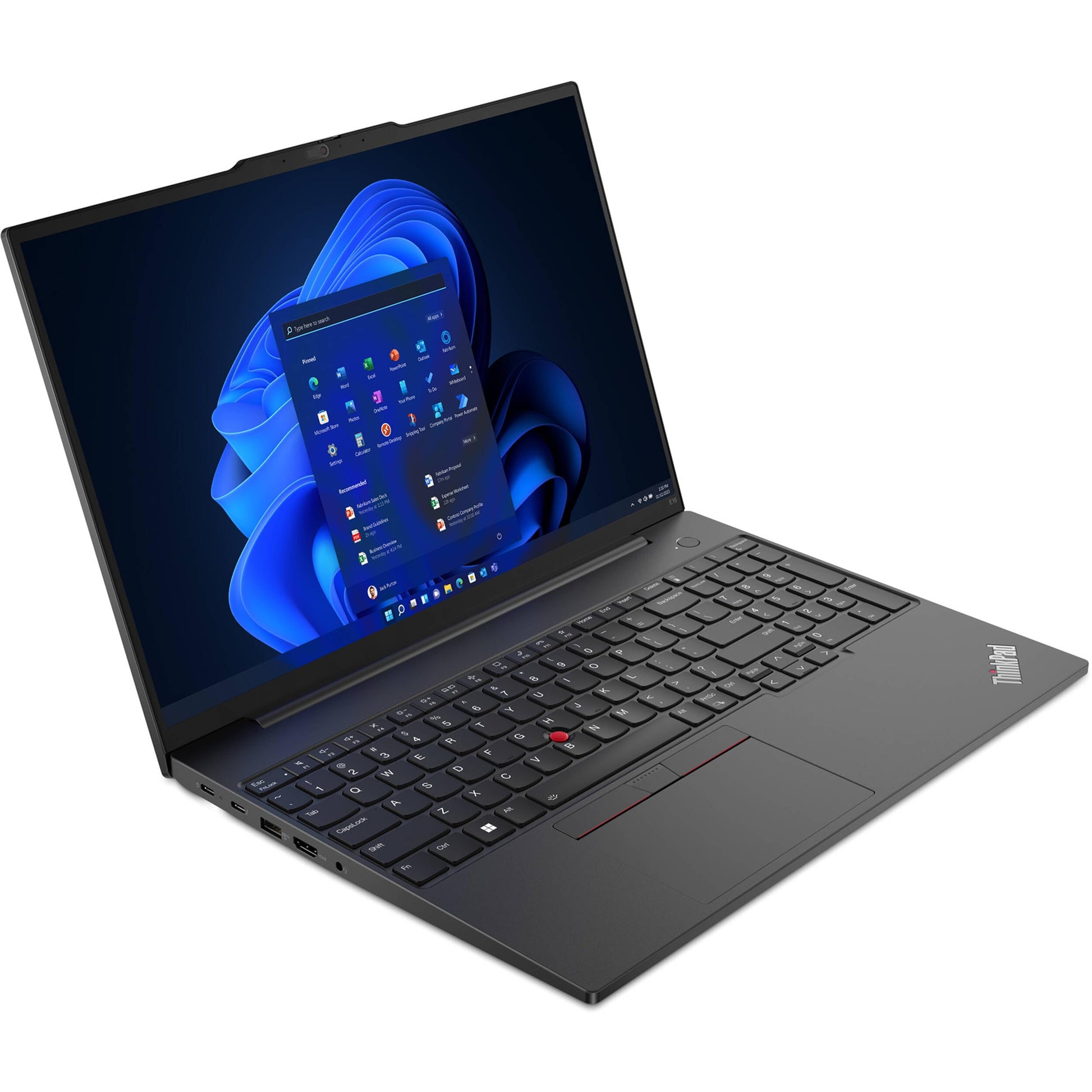 Lenovo ThinkPad E16 Business Laptop (16" FHD+ Display, Intel 13th Gen i5-1335U, 16GB RAM, 512GB SSD), Backlit Keyboard, Fingerprint Reader, FHD Webcam, Ethernet, Wi-Fi 6, Win 11 Pro, Black, 2024 - متجر الجيل العربي الرقمي