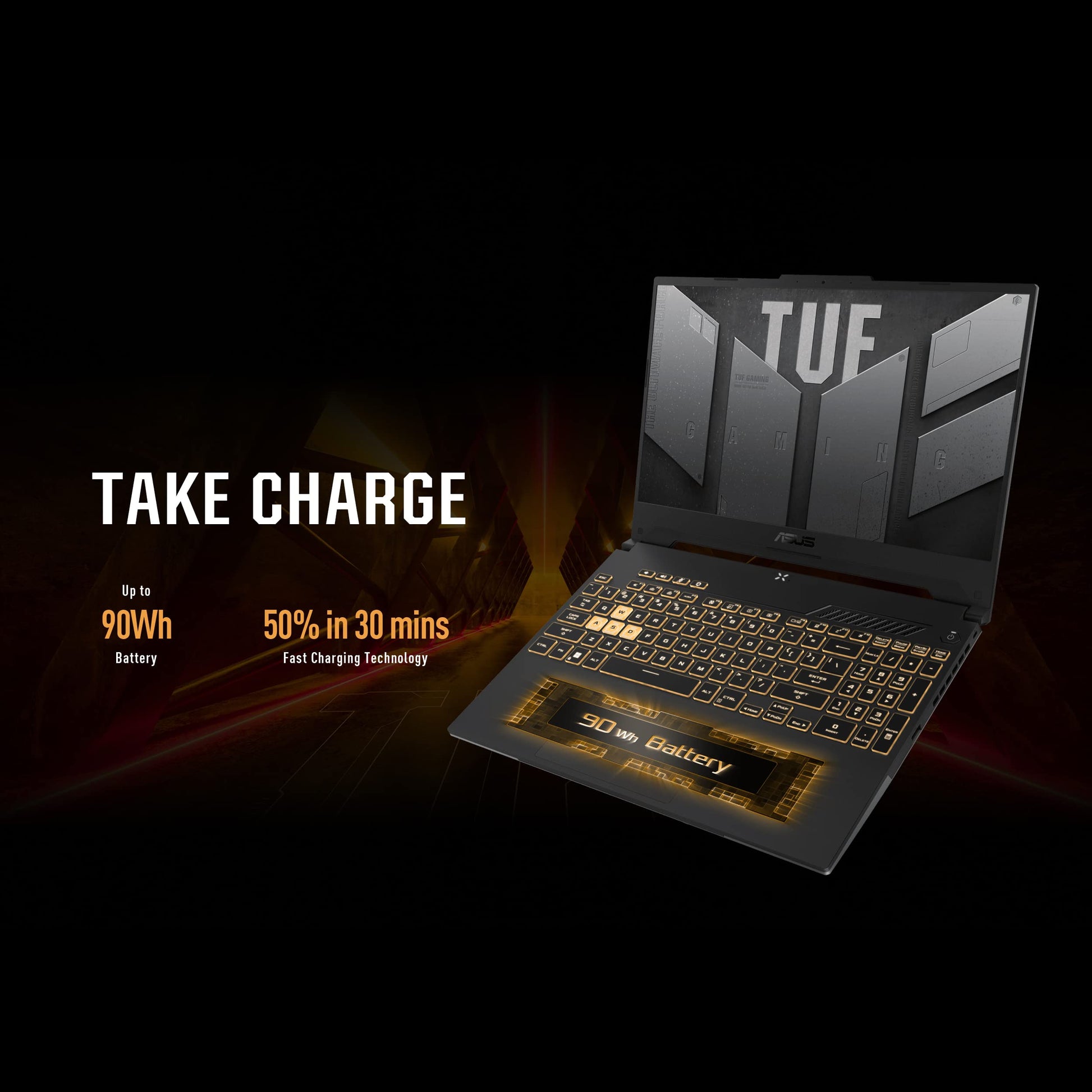 ASUS TUF Dash 15 (2022) Gaming Laptop, 15.6" 144Hz FHD Display, Intel Core i7-12650H, GeForce RTX 3060, 16GB DDR5, 512GB SSD, Thunderbolt 4, Windows 11 Home, Off Black, FX517ZM-AS73 - متجر الجيل العربي الرقمي