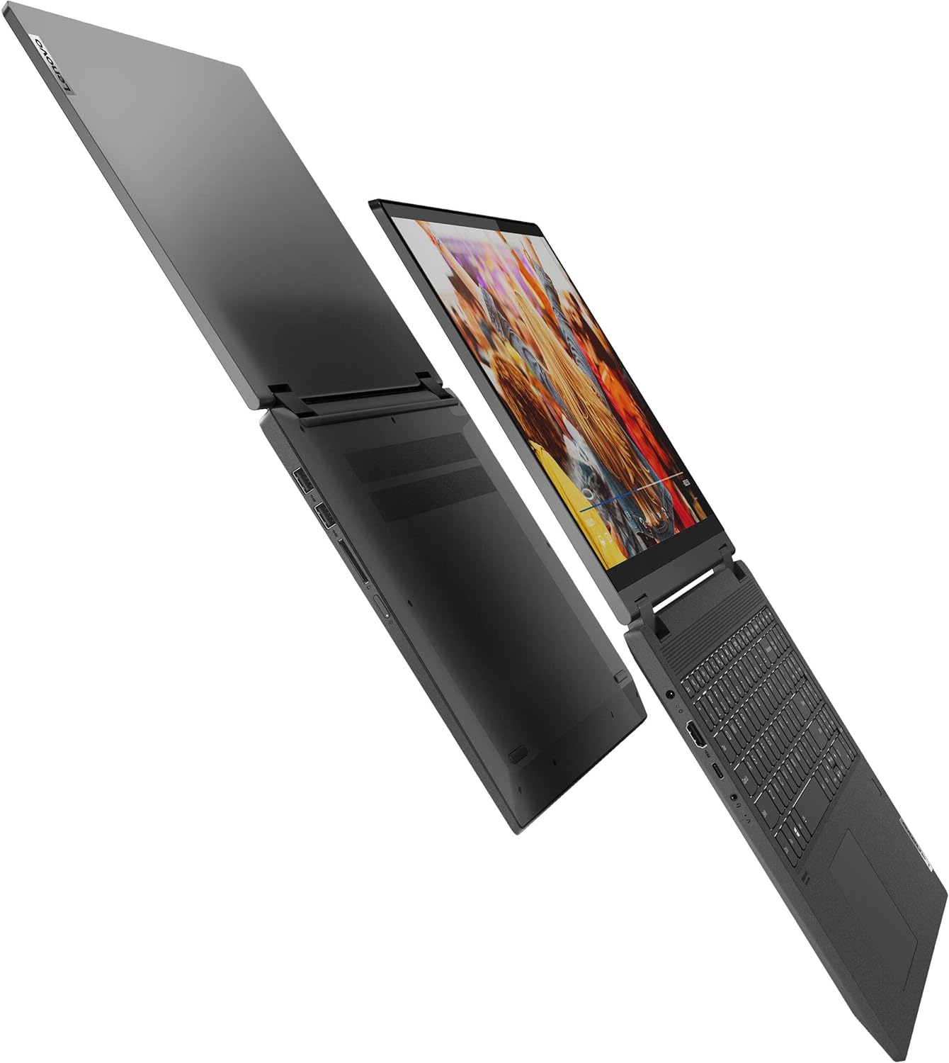 Lenovo IdeaPad Flex 5 5i 2-in-1 Laptop (15.6" FHD Touchscreen, Intel Core i7-1165G7, 16GB RAM, 1TB SSD, IST Active Stylus), Convertible, Fingerprint, Backlit KB, Wi-Fi 6, Webcam, Win 11 Home, Gray - متجر الجيل العربي الرقمي