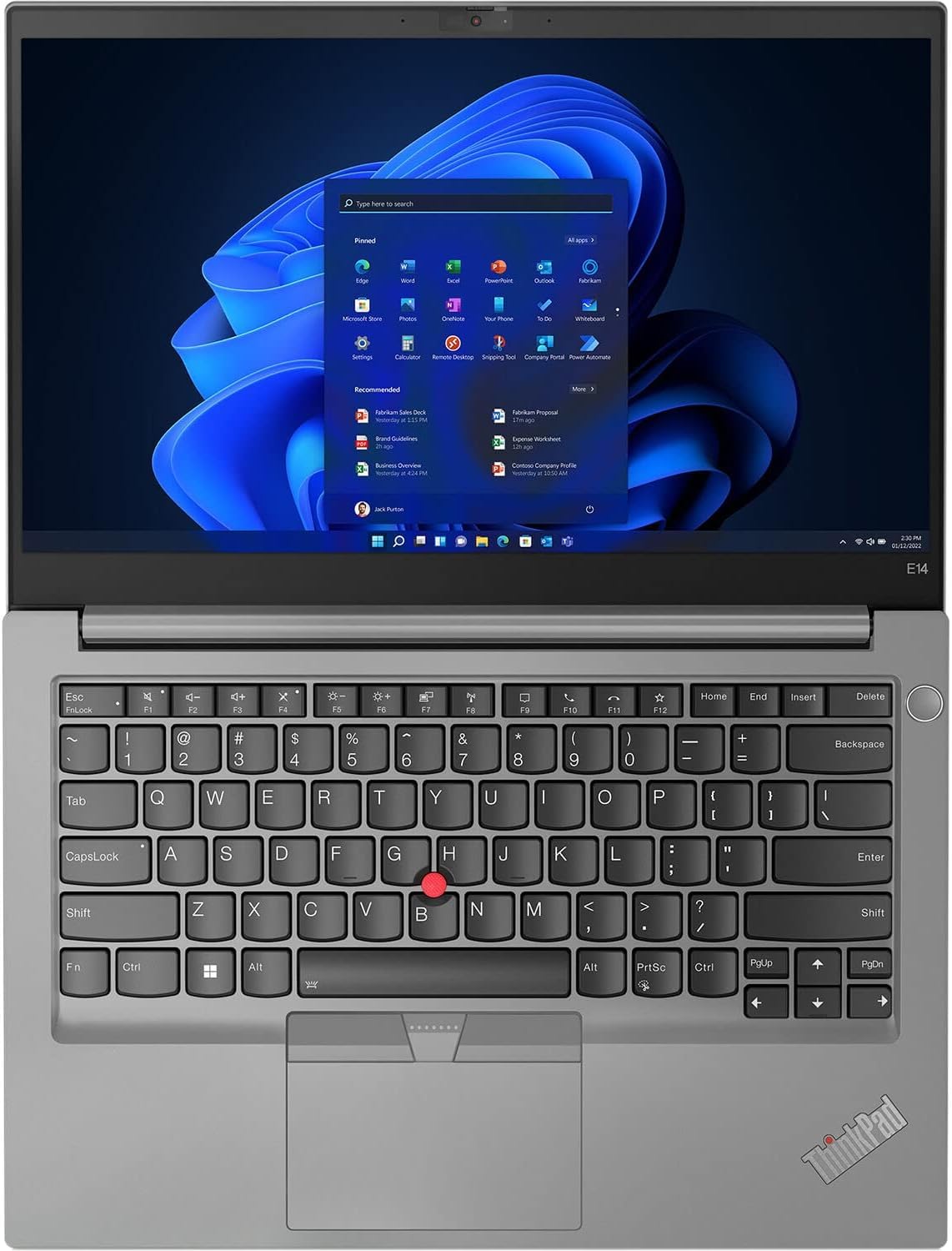 Lenovo ThinkPad E14 Gen 4 Business Laptop (14" FHD Touchscreen, Intel Core i5-1235U, 16GB RAM, 1TB SSD, 10-Core Beat i7-1165G7) Backlit, Fingerprint, 1080P Webcam, Narrow Bezel, Win 11 Pro - 2024 - متجر الجيل العربي الرقمي