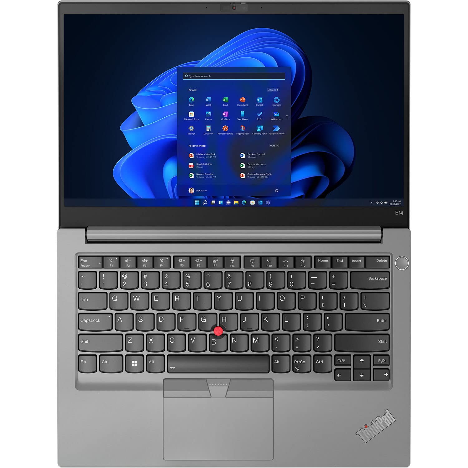 Lenovo ThinkPad E14 Gen 4 Business Laptop (14" FHD Touchscreen, Intel Core i5-1235U, 16GB RAM, 1TB SSD, 10-Core Beat i7-1165G7) Backlit, Fingerprint, 1080P Webcam, Narrow Bezel, Win 11 Pro - 2024 - متجر الجيل العربي الرقمي