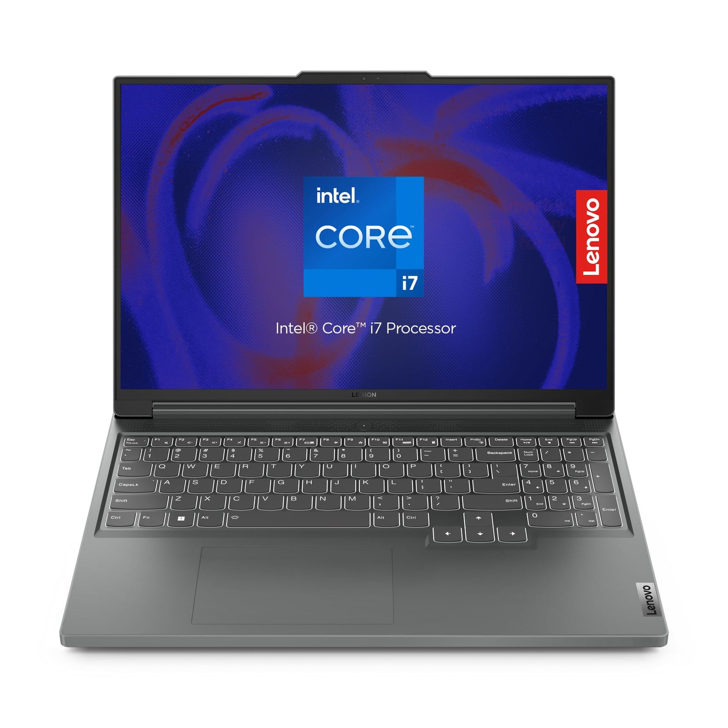Lenovo Legion Slim 5 16IRH8 AI Gaming Laptop, 16"WQXGA 165Hz Display, Intel Core I7-13700H, 16GB RAM, 512GB SSD, NVIDIA GeForce RTX 4050 6GB GDDR6, Win11, Eng-Arabic RGB, Storm Grey - [82YA005RAX] - متجر الجيل العربي الرقمي