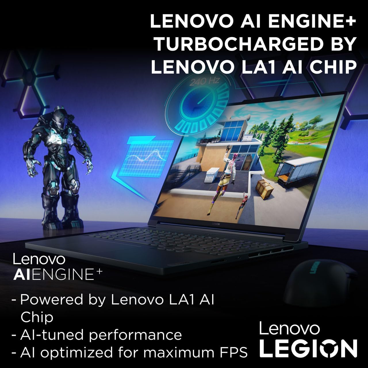 Lenovo Legion Slim 5 16IRH8 AI Gaming Laptop, 16"WQXGA 165Hz Display, Intel Core I7-13700H, 16GB RAM, 512GB SSD, NVIDIA GeForce RTX 4050 6GB GDDR6, Win11, Eng-Arabic RGB, Storm Grey - [82YA005RAX] - متجر الجيل العربي الرقمي
