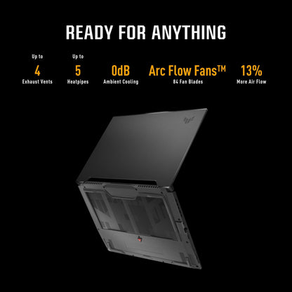 ASUS TUF Dash 15 (2022) Gaming Laptop, 15.6" 144Hz FHD Display, Intel Core i7-12650H, GeForce RTX 3060, 16GB DDR5, 512GB SSD, Thunderbolt 4, Windows 11 Home, Off Black, FX517ZM-AS73 - متجر الجيل العربي الرقمي