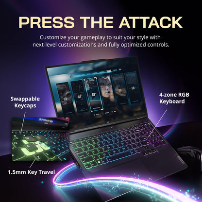 Lenovo Legion 5 Pro 16" Gaming Laptop (13th Gen Intel Core i7-13700HX, 32GB DDR5 RAM, 1TB SSD, NVIDIA GeForce RTX 4060, 165Hz Display,Microsoft® Windows 11 Home (64-bit) - متجر الجيل العربي الرقمي