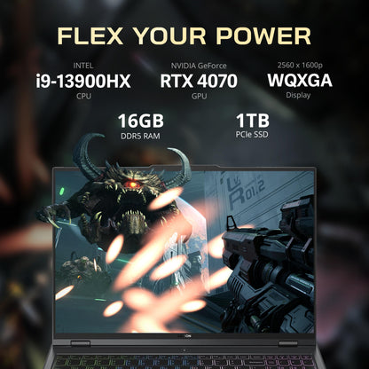 Lenovo Legion 5 Pro 16" Gaming Laptop (13th Gen Intel Core i7-13700HX, 32GB DDR5 RAM, 1TB SSD, NVIDIA GeForce RTX 4060, 165Hz Display,Microsoft® Windows 11 Home (64-bit) - متجر الجيل العربي الرقمي