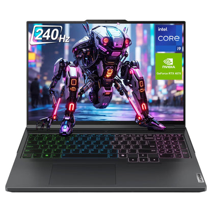 Lenovo Legion Pro 5i Gaming Laptop, 14th Intel Core i9-14900HX, 16" WQXGA Display, 32 GB DDR5 RAM, 2 TB PCIe SSD, NVIDIA GeForce RTX 4070, Backlit Keyboard, Windows 11 Home, Onyx Grey - متجر الجيل العربي الرقمي