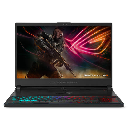 Asus ROG Zephyrus S Ultra Slim Gaming Laptop, 15.6” 144Hz IPS Type FHD, GeForce RTX 2070, Intel Core i7-8750H, 16GB DDR4, 512GB PCIe Nvme SSD, Aura Sync RGB, Windows 10 64-bit, GX531GW-AS76 .62” Thin - متجر الجيل العربي الرقمي