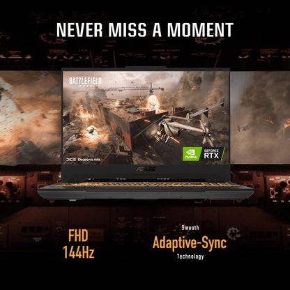 ASUS TUF Dash 15 (2022) Gaming Laptop, 15.6" 144Hz FHD Display, Intel Core i7-12650H, GeForce RTX 3060, 16GB DDR5, 512GB SSD, Thunderbolt 4, Windows 11 Home, Off Black, FX517ZM-AS73 - متجر الجيل العربي الرقمي