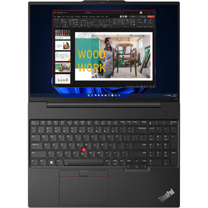 Lenovo ThinkPad E16 Business Laptop (16" FHD+ Anti-glare, Intel 13th Gen 10-Core i7-1355U, 40GB RAM, 1TB SSD), Backlit, Fingerprint Reader, FHD Webcam, Ethernet, Wi-Fi 6, Win 11 Pro, Black, 2024 - متجر الجيل العربي الرقمي