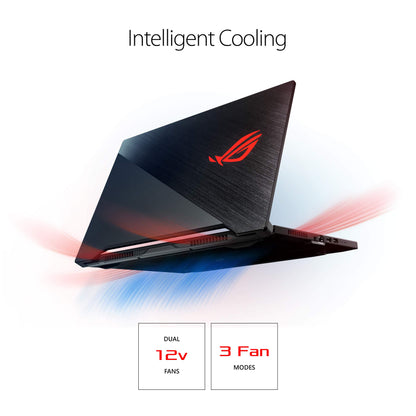 ROG Zephyrus M Thin and Portable Gaming Laptop, 15.6” 240Hz FHD IPS, NVIDIA GeForce RTX 2070, Intel Core i7-9750H, 16GB DDR4 RAM, 1TB PCIe SSD, Per-key RGB, Windows 10 Home, GU502GW-AH76 - متجر الجيل العربي الرقمي