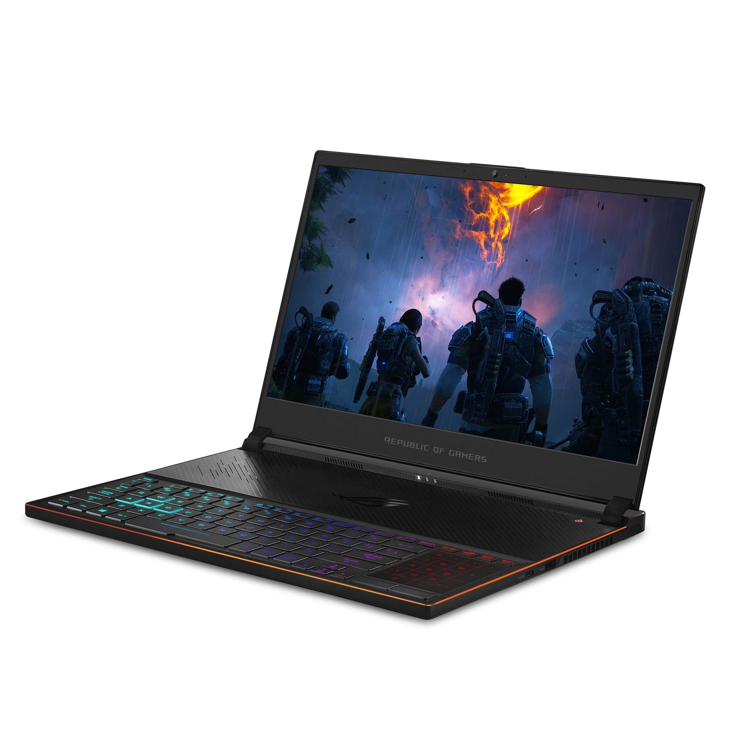 Asus ROG Zephyrus S Ultra Slim Gaming Laptop, 15.6” 144Hz IPS Type FHD, GeForce RTX 2070, Intel Core i7-8750H, 16GB DDR4, 512GB PCIe Nvme SSD, Aura Sync RGB, Windows 10 64-bit, GX531GW-AS76 .62” Thin - متجر الجيل العربي الرقمي