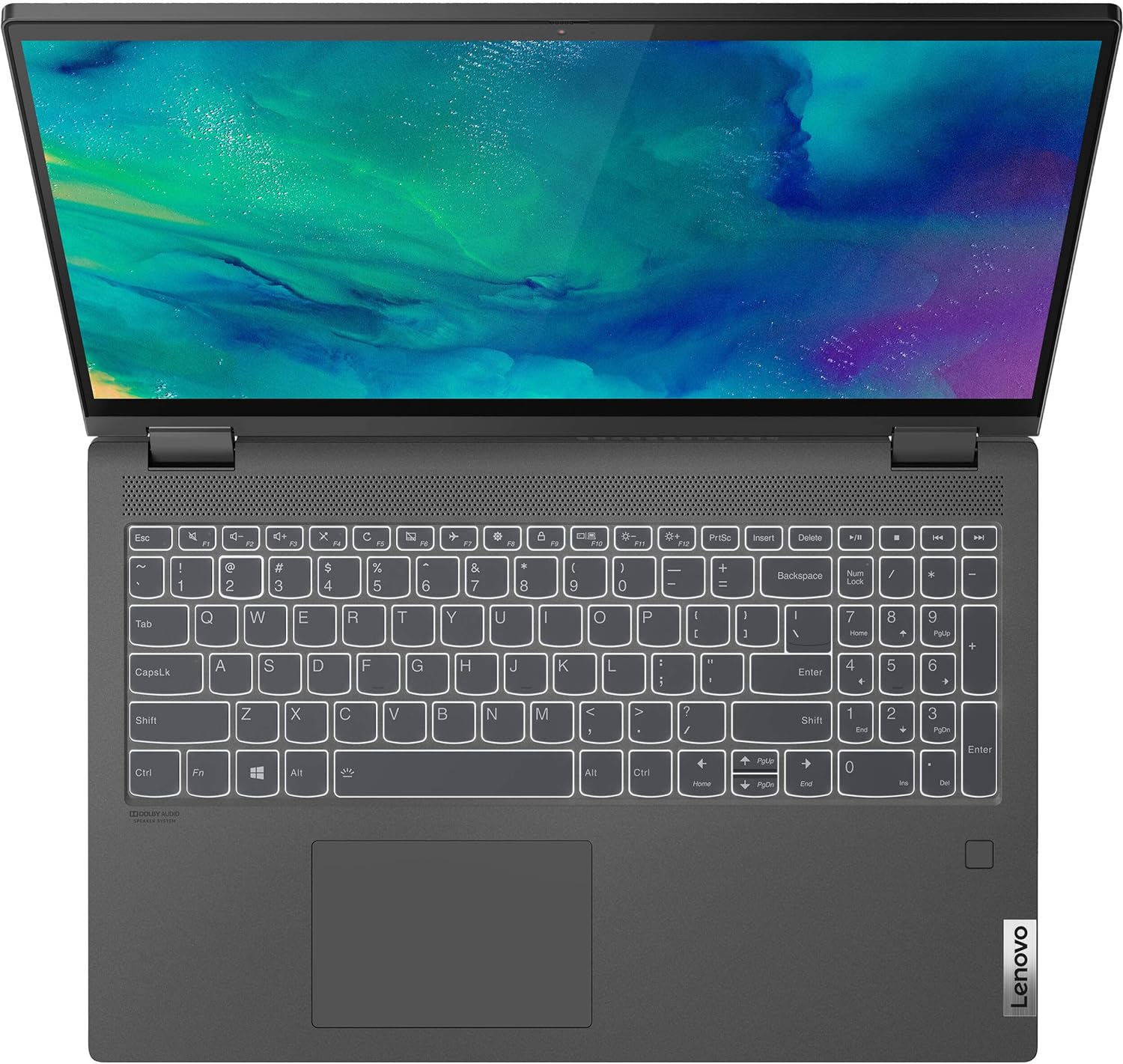 Lenovo IdeaPad Flex 5 5i 2-in-1 Laptop (15.6" FHD Touchscreen, Intel Core i7-1165G7, 16GB RAM, 1TB SSD, IST Active Stylus), Convertible, Fingerprint, Backlit KB, Wi-Fi 6, Webcam, Win 11 Home, Gray - متجر الجيل العربي الرقمي